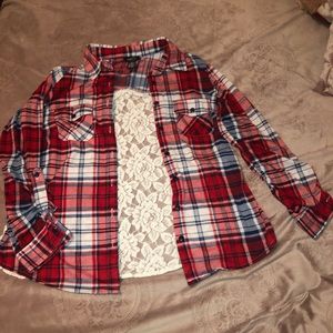 Rue 21 button down plaid